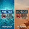 Signmission No Food Or Drink Permitted In Lab Sign With Symbol, 14 in W x Rectangle, Vinyl Decal OS-2PACK-NS-D-1014-L-14603 - alternate 2